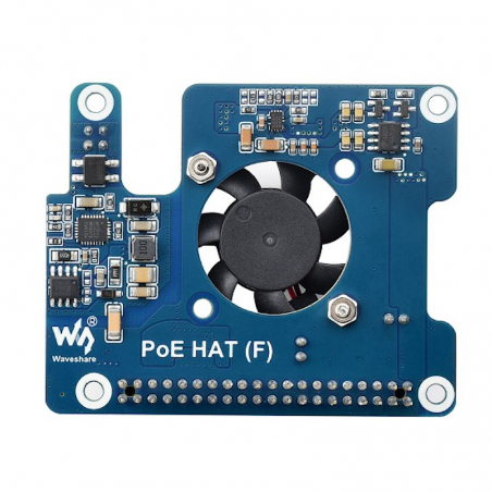 POE HAT For Raspberry Pi 5, High Power with Cooling Fan - Waveshare 26399 image.