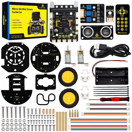 Micro:bit Mini Smart Turtle Robot Car (without micro:bit) - Keyestudio ...