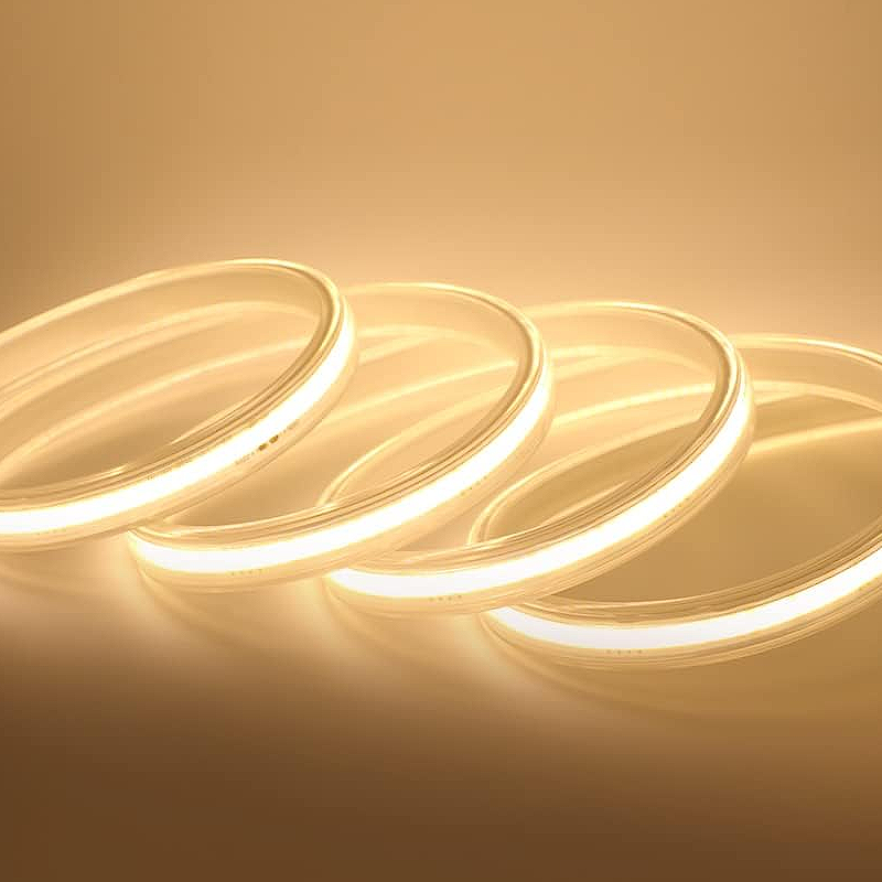 ULTRA FLEXIBLE COB LED STRIP, 12V IP67 528LED/M, Warm White - 5 METER