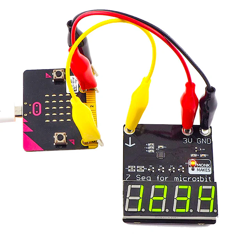 Monk Makes 7Segment for microbit SKU00066
