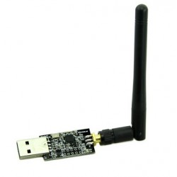 Adaptador Radio USB Crazyradio 2.4Ghz nRF24LU1+ com antena