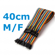 40 JUMPER WIRES 40CM M/F...