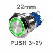 Push Metal Button, Ring...