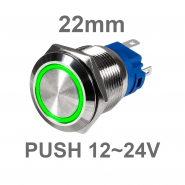 Push Metal Button, Ring...