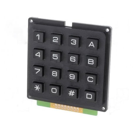 Universal keypad 16 black keys 