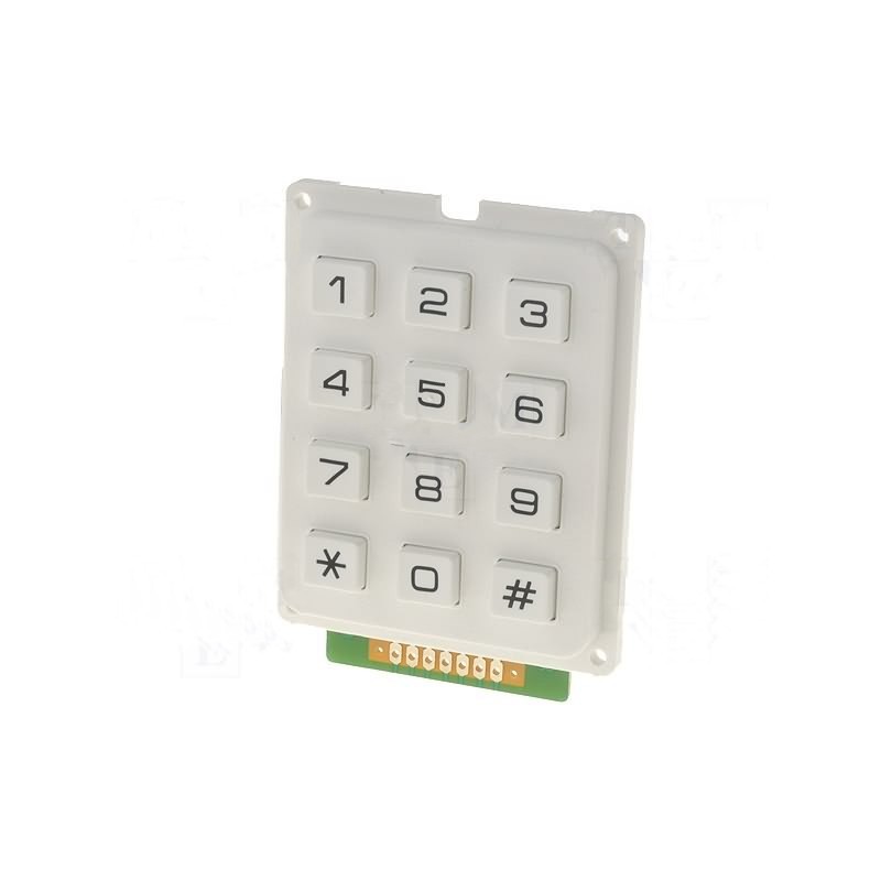 Numeric Keypad 12 keys White