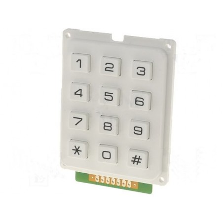 Numeric Keypad 12 keys White