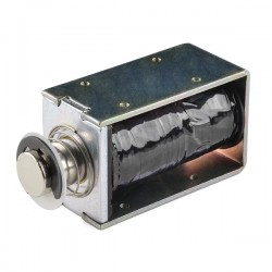 REES52®DC 6V/12V/24V 0.3A (300mA) 10mm Pull Push Type Open Frame Solenoid Electromagnet Linear Actuator (JF-0530B, 5N (Newton