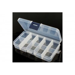 Adjustable Compartment Parts Box - 10 compartments
