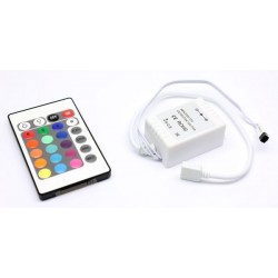RGB LED Tape Controller w / Remote Control