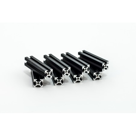 makerbeam 40mm, 8 pcs, black anodised