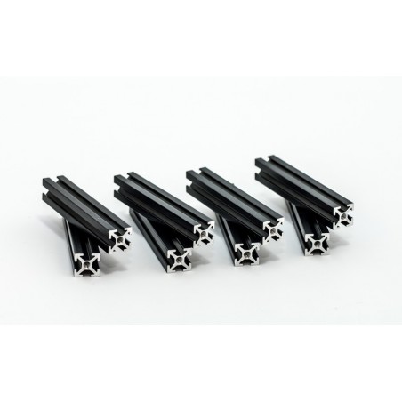 makerbeam 60mm, 8pcs, black anodised