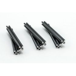 makerbeam 150mm, 6pcs, black anodised