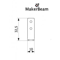 makerbeam corner brackets, 12 pcs