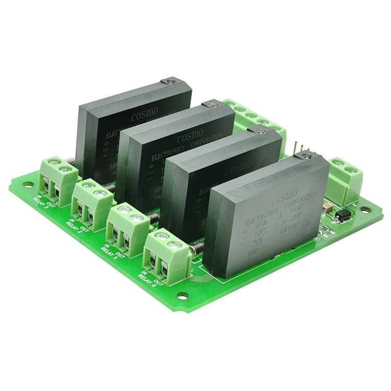 4 Channel Solid State Relay Controller Board