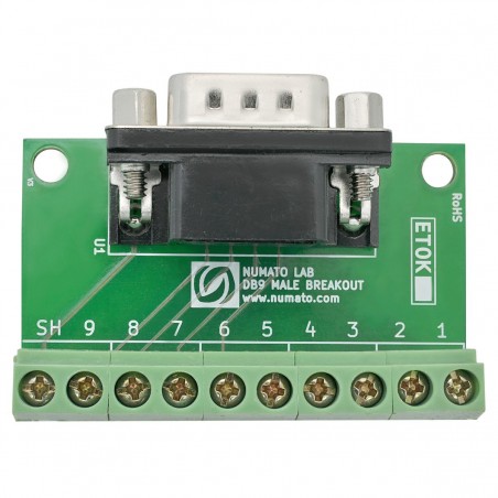 Serial DB9 Male Breakout Board