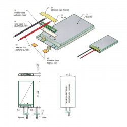 Lithium-ion Polymer Battery 3.7V 24000mAh