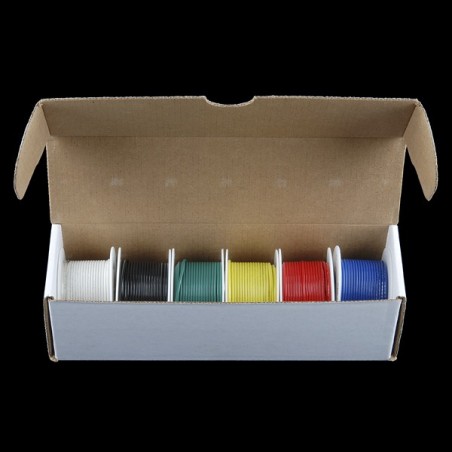 Hook-Up Wire - Assortment 6 colors (Stranded, 22 AWG)