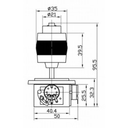 Joystick 2- axes FIRE function 1 x NO contact 5kΩ