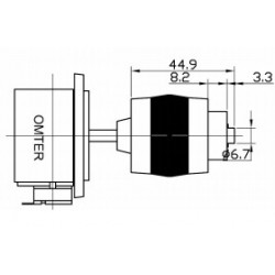 Joystick 2- axes FIRE function 1 x NO contact 5kΩ