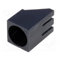 LED housing 5mm polyamide angular black UL94V-2 W:6mm H:6mm