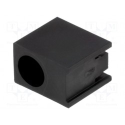 Suporte angular LED 3mm polyamide preto UL94V-2 W:4.6mm