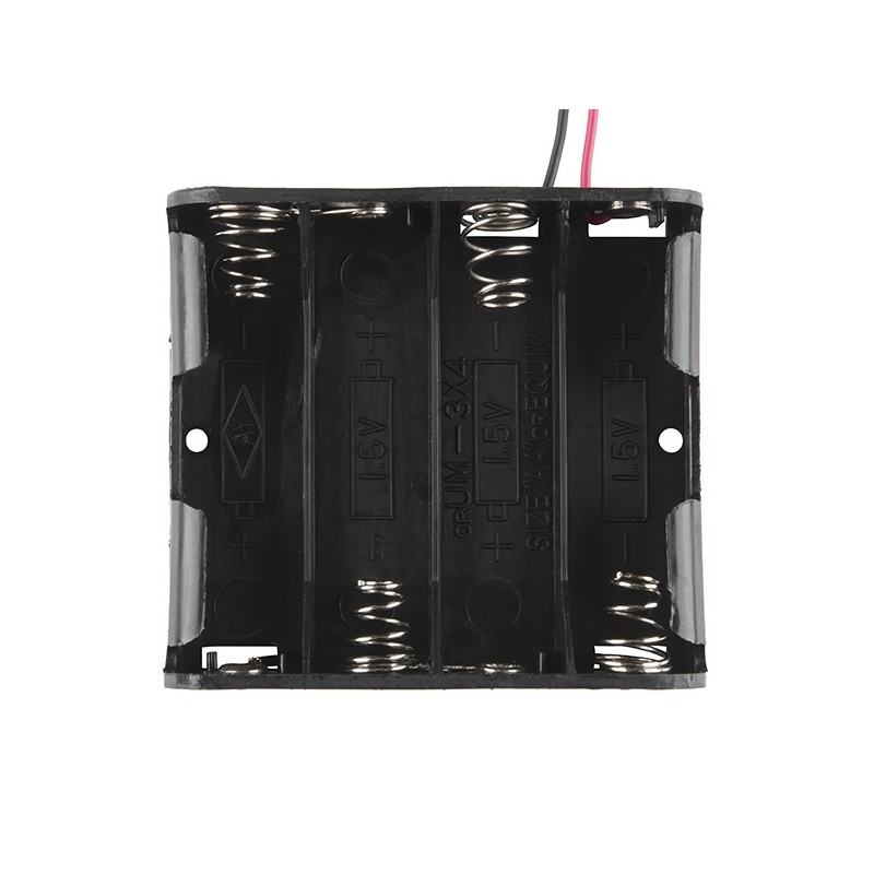 Support 4 AAA batteries w / cable 150mm