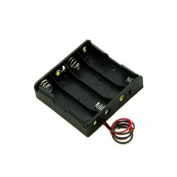Support 4 AAA batteries w / cable 150mm