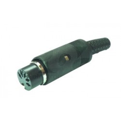 Connector DIN F, 5-Pole 180°