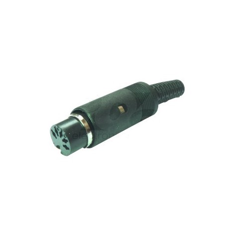 Connector DIN F, 5-Pole 180°