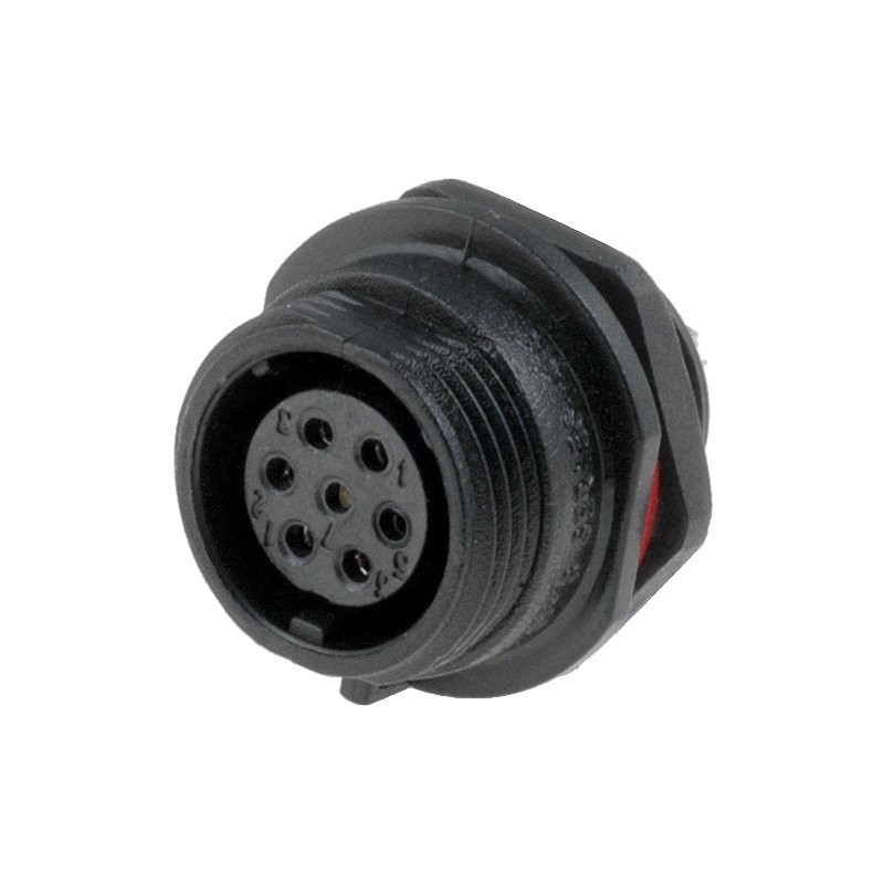 Connector SP13 IP68 for panel - 7 pin Female