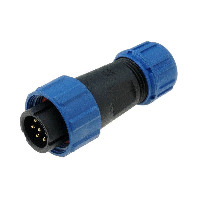 Plug SP13 IP68 for cable - 7 pin male