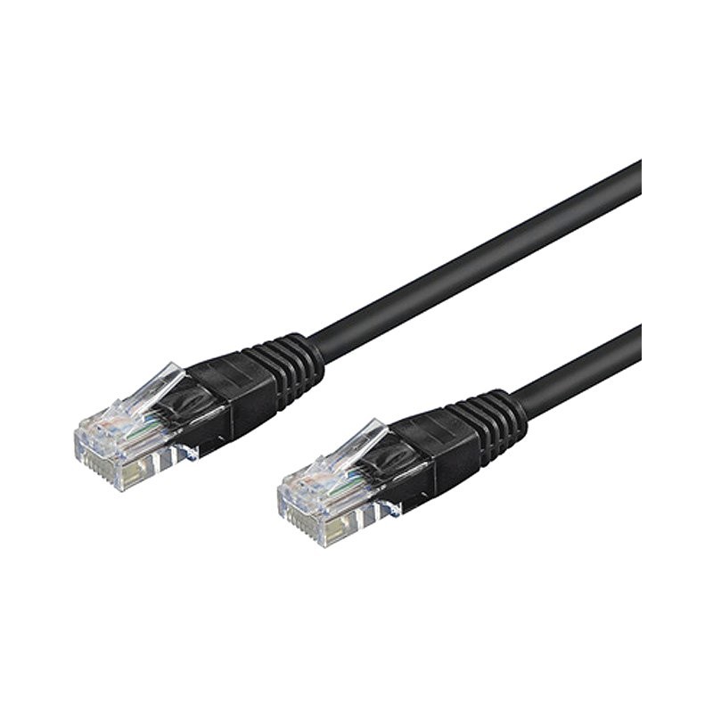 Cable UTP - Patch Cord cat5e - Black - 0.5m