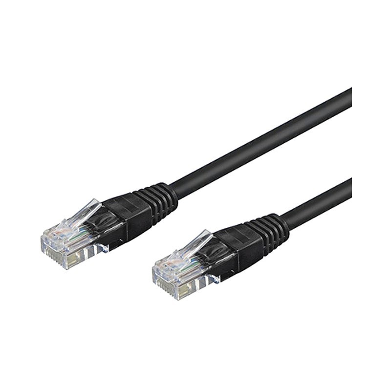 Cabo UTP – Patch Cord cat5e – Preto – 0,5m