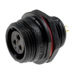Conector SP13 IP68 para painel - 3 pinos 13A Fêmea