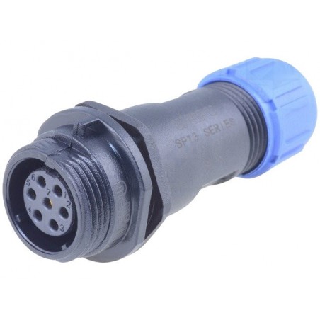 Plug SP13 IP68 for cable - 7 pin female