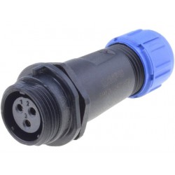 Plug SP13 IP68 for cable - 3 pin female