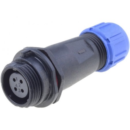Plug SP13 IP68 for cable - 4 pin female