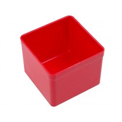 Caixa arrumação 54x54x45mm - Vermelha