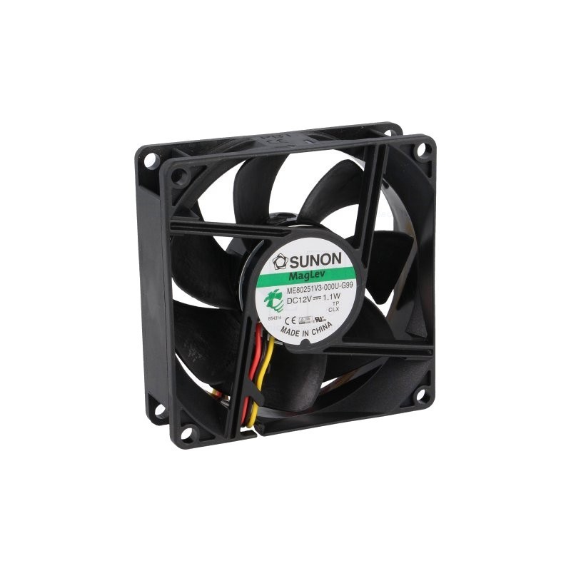 Fan 12VDC 80mm w / rotation sensor