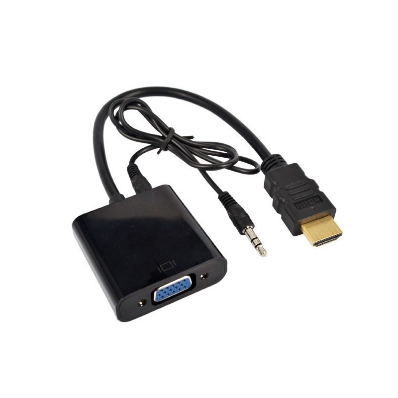 Conversor HDMI para VGA + Audio