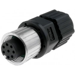 Plug Female 8-pin M12 f / cable