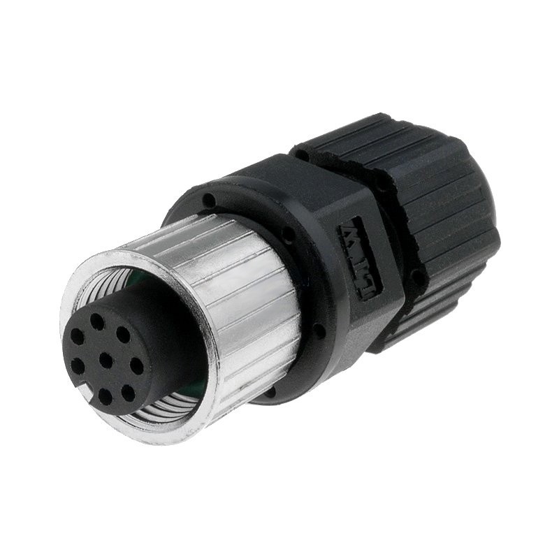 Plug Female 8-pin M12 f / cable