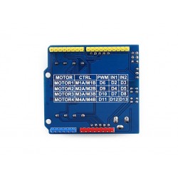  Shield Controlador de Motores L293D p/ 4 motores DC até 600mA 