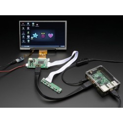  Ecrã tátil resistivo 7" 1024x600 HDMI 4 - Adafruit 