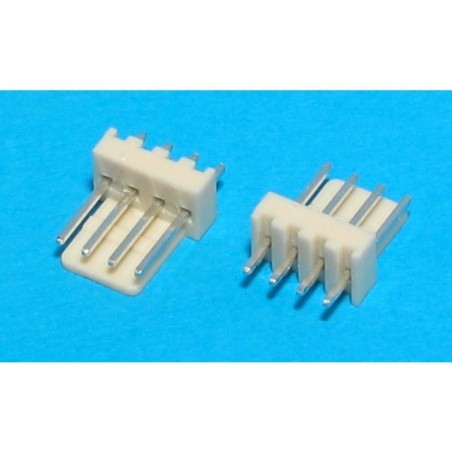 Conector 4 pinos 2,54mm para fichas shell ou kk