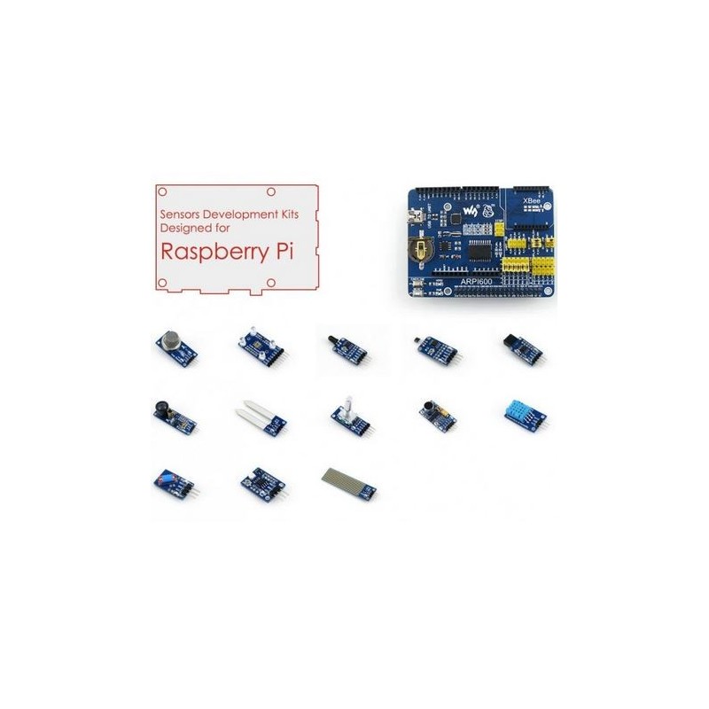  Kit de sensores e placa de Expansão p/ Raspberry Pi 