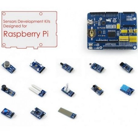  Kit de sensores e placa de Expansão p/ Raspberry Pi 