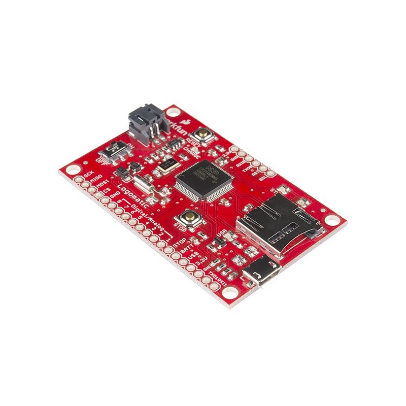 SparkFun Logomatic v2 - Datalogger 10 GPIO ou série TTL p/ cartão microSD (FAT32)