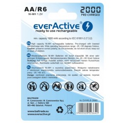 Pilhas Recarregaveis AA 2000mAh pack de 4